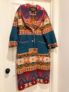 Retro long Circle T western coat